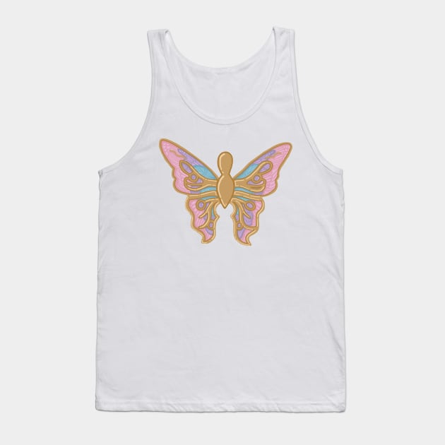 FAIRYTOPIA BUTTERFLY NECKLACE Tank Top by ulricartistic